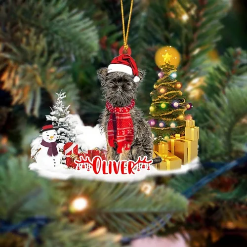 Vista 175 de NAZENTI Adorno personalizado de gato abisinio con árbol de pino, adorno de Navidad personalizado para perros amantes de las mascotas, colgante