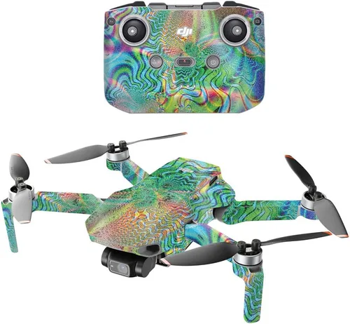 Vista 13 de MightySkins Glitter brillante compatible con DJI Mini 2 Dron portátil – Ácido Acabado de purpurina protector, duradero de alto brillo Fácil