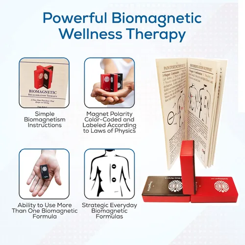 Vista 5 de SaveMeMagnets - Kit de bienestar de biomagnetismo 3 imanes de grado terapéutico y guía ilustrada Imán de bricolaje para el cuidado personal