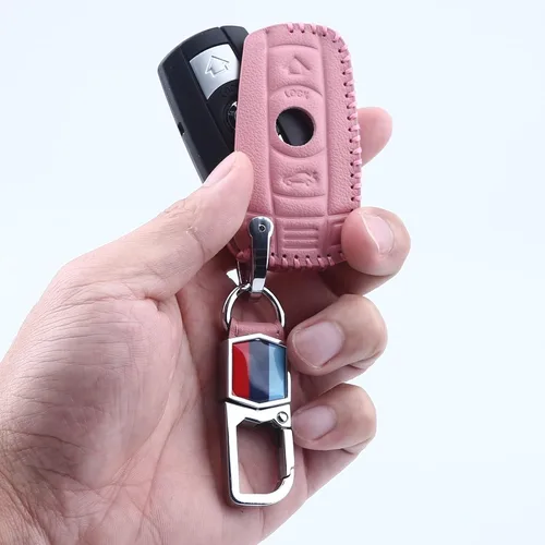 Vista 2 de BMW Key Fob Cover for BMW F30 E90 E60 E70 E87 3 5 6 Series M3 M5 X1 X5 X6 Z4 KeyChain Key