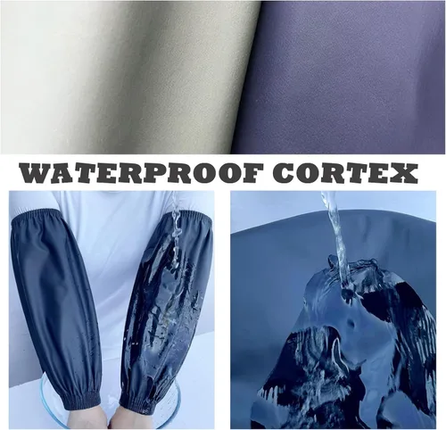 Vista 5 de Fundas impermeables para brazos, 2 pares de fundas de poliuretano para limpiar peces, mangas de brazo para lavar platos, manga impermeable