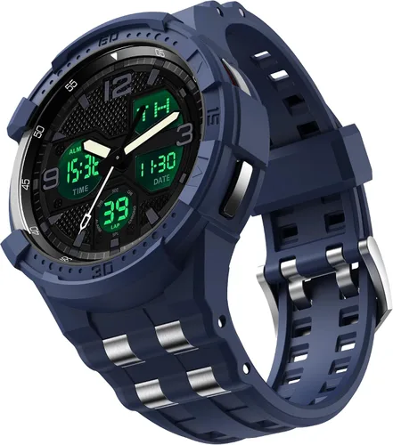 Vista 11 de Correa compatible con Samsung Galaxy Watch 6 Classic de 1.850 in, funda resistente de una pieza con correa (2023)