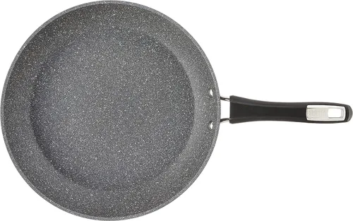 Vista 3 de Bialetti Impact Textured - Sartén antiadherente apta para horno, 12 pulgadas, color gris