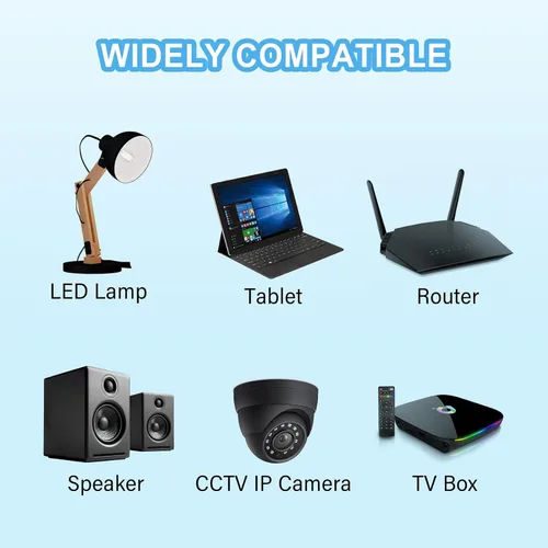 Vista 3 de Adaptador de 12 V CA/CC compatible con ONN. Watch 4K Google TV Streaming Device Negro 100135769 (Nuevo 2024) 12VDC DC12V 12voltios 12.0 voltios