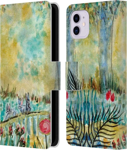 Vista 11 de Head Case Designs Officially Licensed Wyanne Half Light Nature 2 Leather Wallet Case Compatible with Apple iPhone 11