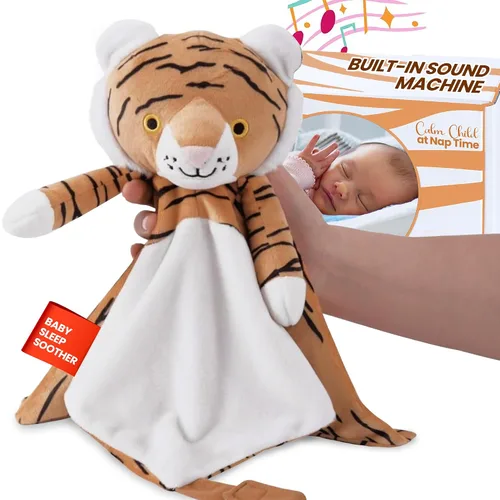 Vista 11 de Love By Emi - Chupete de sueño para bebé de canción de cuna de ruido blanco, juguete de peluche para ayudar al sueño, máquina de sonido de cuna