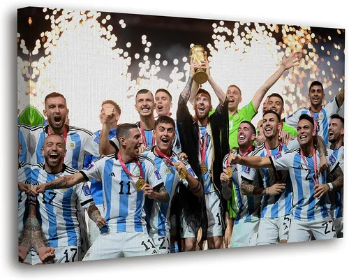 Vista 15 de SpiritualHands Lionel Messi - Póster en lienzo de Messi Argentina, póster de fútbol de Leo Messi para dormitorio de niños, 8 x 12 pulgadas, listo