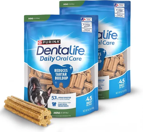 Vista 11 de Dentalife Daily Oral Care - Golosinas para perros pequeños, (2) bolsas