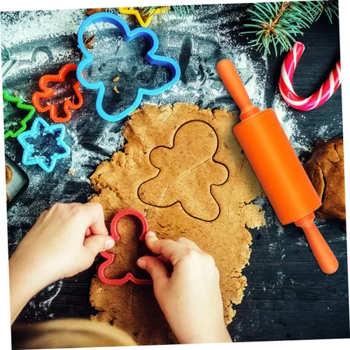 Vista 6 de STOBOK Mini rodillos para niños, herramientas de masa para el hogar, cocina, niños, paquete de 3 (color al azar)