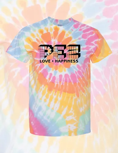 Vista 3 de SWEET MEMORIES VINTAGE TEES Camiseta estampada Tie-Dye PEZ®, unisex