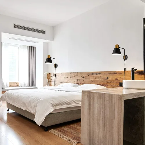 Vista 6 de Juego de 2 apliques de pared modernos con brazo oscilante para enchufar, luces de pared negras giratorias con cable de encendido/apagado
