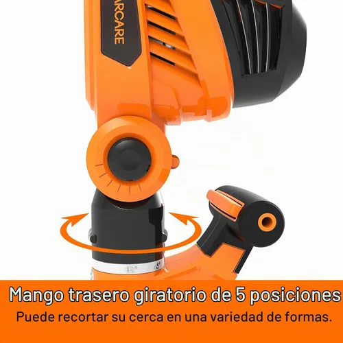Vista 5 de GARCARE Cortasetos Eléctrico 2 en 1, Cortasetos de Pértiga con Cable de 4.8A con Cuchilla de Corte Láser de 18 Pulgadas Dual-Action Laser Blade