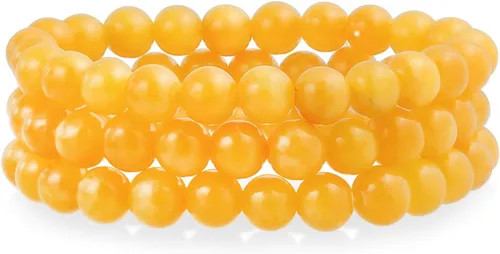 Vista 14 de Bling Jewelry Juego de 3 pulseras elásticas unisex apilables con cuentas redondas de 0.315 pulgadas para mujeres, adolescentes y hombres, multihebra