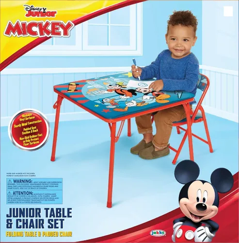 Vista 4 de Conjunto de mesa de actividades Mickey Mouse Jr. con 1 silla