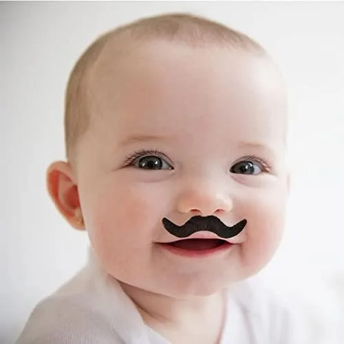Vista 4 de Juego de 12 bigotes falsos divertidos para tu cumpleaños, para Halloween, fiestas, niños, regalos, diversión, cumpleaños, fiestas, juegos, hogar