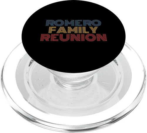 Vista 7 de Romero Family Reunion Apellido Nombre personalizado Retro PopSockets Intercambiable PopGrip