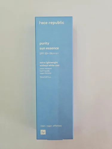 Vista 6 de Face Republic Purity Sun Essence - Protección UV de amplio espectro SPF50+ de 0.1 fl oz, sin fundición blanca, resistente al agua, certificado