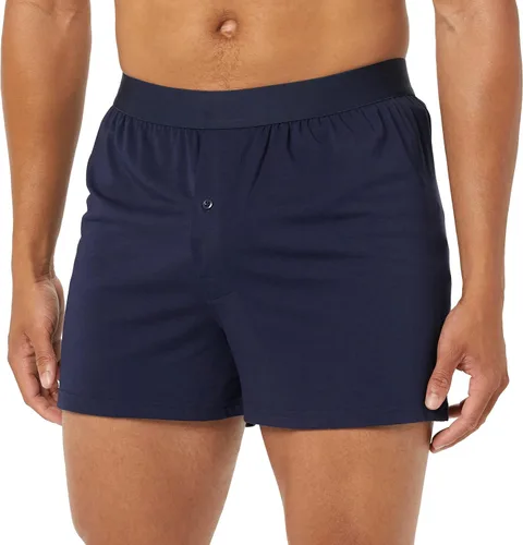Vista 5 de Tienda Essentials Men's Relaxed-Fit Cotton Modal Boxer Short (Previously Tienda Aware), Pack of 3