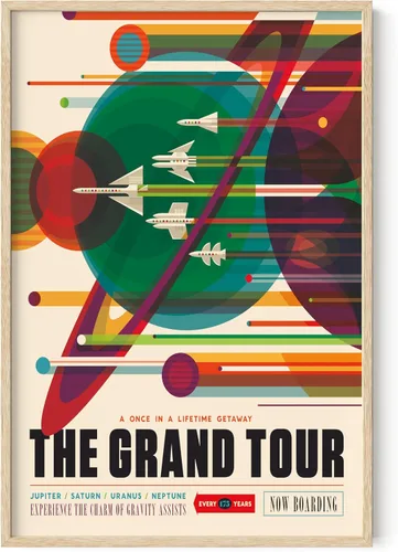 Vista 58 de HAUS AND HUES Arte de pared espacial – Pósteres espaciales vintage, póster JPL de la NASA, pósteres vintage de la NASA para paredes, arte de pared