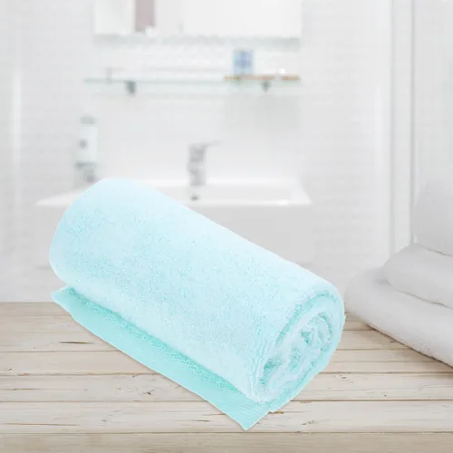 Vista 3 de Zerodeko Paquete de 2 toallas faciales de algodón grueso, extra grandes, 27.95 x 12.99 pulgadas, absorbentes y suaves con lazo para colgar