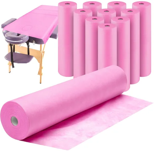 Vista 17 de Tudomro 1 rollo de sábanas desechables no tejidas cubiertas de papel para mesa de masaje, sábanas de masaje de tela no tejida, cubierta de cama