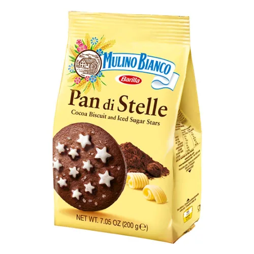 Vista 4 de Mulino Bianco Pan Di Stelle Galletas de cacao con estrellas de azúcar, 7.05