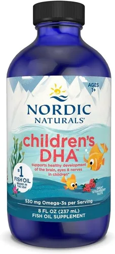 Vista 8 de Nordic Naturals DHA para niños, naranja, 8 onzas para niños, 530 mg de omega-3 con EPA y DHA, desarrollo y función cerebral, sin OMG, 96 porciones