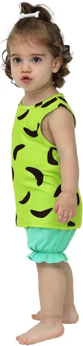 Vista 6 de AOBUTE Kids Halloween Costume Boys Brown Shorts Girls Green Clothing Set