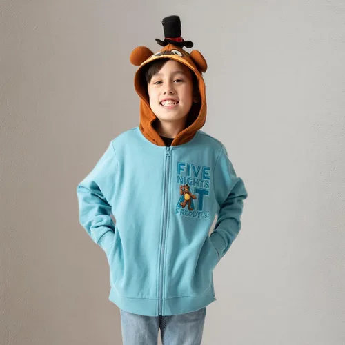 Vista 6 de Five Nights At Freddy's Big Face Freddy Hood - Sudadera con capucha de manga larga para niño