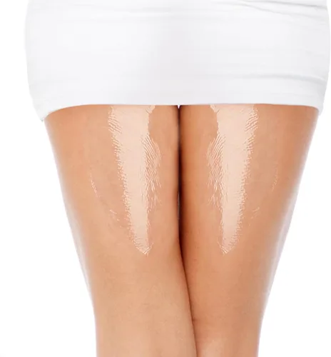 Vista 9 de 20 piezas de calcomanías antirozaduras para muslos interiores de muslos en forma de V, almohadillas antifricción para baño, natación, gimnasio