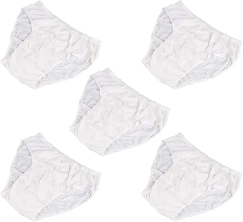 Vista 9 de KESYOO Calzoncillos desechables para hombre, 5 piezas, ropa interior de algodón para viajes, al aire libre, talla XL, para hombre