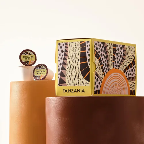 Vista 5 de Atlas Coffee Club - Cápsulas de café – Tostado ligero/medio, origen único Tanzania, 24 unidades – Compatibles con cafeteras Keurig K-Cup – 100%