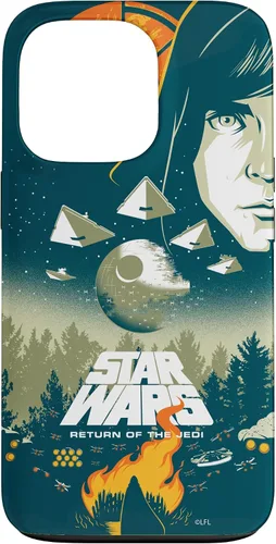 Vista 10 de Star Wars Funda con póster de película retro ilustrada con el regreso del Jedi para iPhone 17