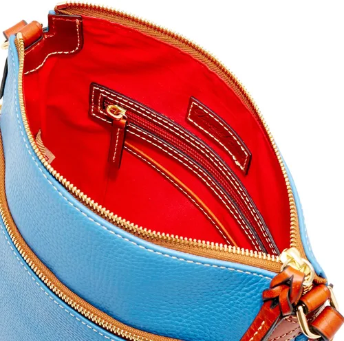 Vista 3 de Dooney & Bourke - Bolsa tipo bandolera de cuero flor de guijarro