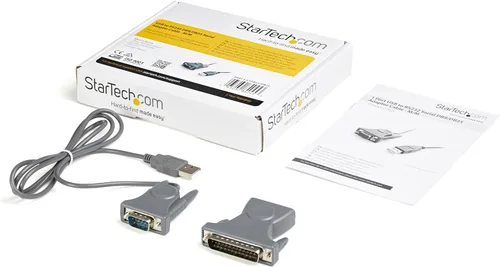 Vista 6 de StarTech ICUSB232DB25 - Cable USB a serie (1 puerto) DB9/DB25 RS232 al convertidor USB, adaptador USB a serie