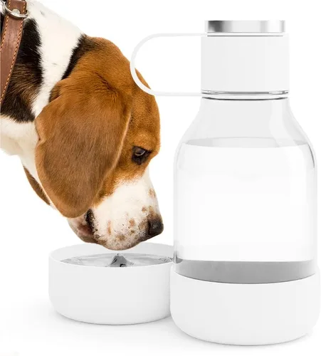 Vista 8 de Asobu Buddy Bottle - Botella de agua aislada de acero inoxidable para con cuenco de agua extraíble para perro y cuenco de almacenamiento de comida