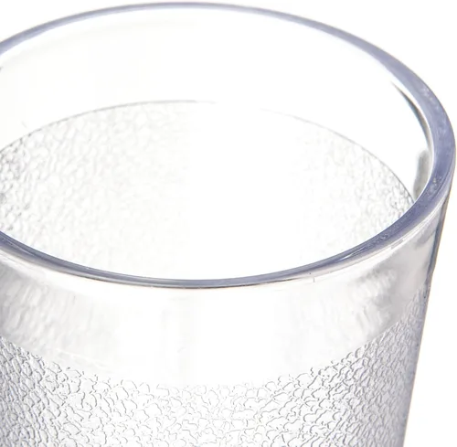 Vista 4 de Vasos de plástico Carlisle, apilables, resistentes a la rotura, sin BPA, Transparente