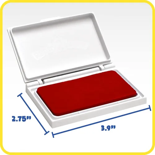 Vista 3 de READY 2 LEARN Almohadilla de sello perfumada para niños, fresa, rojo 2-Rojo