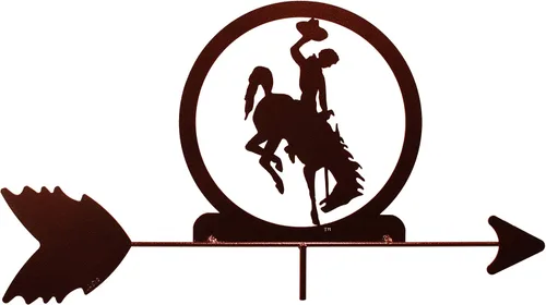 Vista 6 de SWEN Products Wyoming Bucking Horse Veleta (montaje ajustable incluido)
