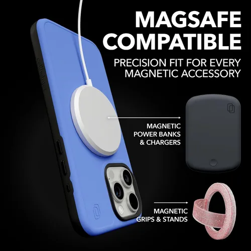 Vista 4 de cellhelmet Fortitude - Funda para iPhone 15 Compatible con MagSafe Doble Protección Certificado contra Caídas Funda Resistente a Golpes