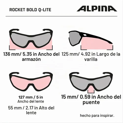Vista 6 de Alpina Gafas deportivas Rocket Bold Q-lite unisex