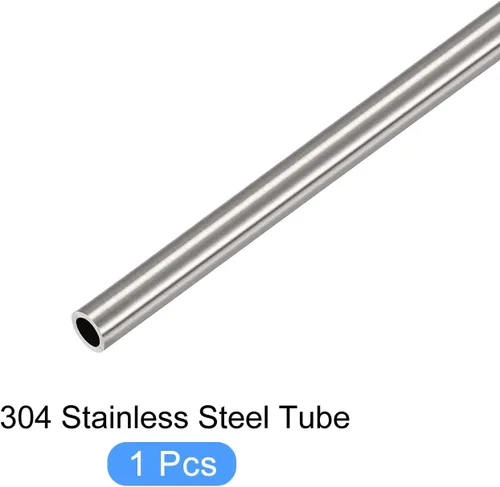 Vista 5 de METALLIXITY Tubo de acero inoxidable 304 (0.276 in de diámetro x 0.039 in de pared T x 11.811 in de largo), tubo recto - para decoración del hogar