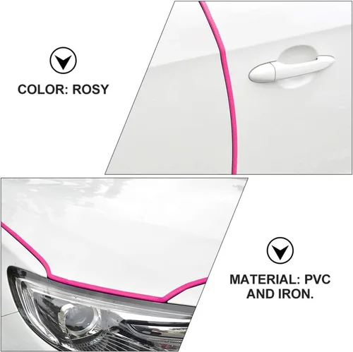 Vista 6 de Sewroro Protector de puerta de coche en forma de U flexible para puerta de coche, tira de sellado de puerta de coche, guardias de puerta