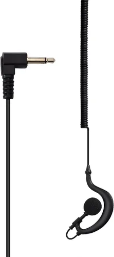 Vista 4 de HYS G forma suave oído gancho auricular auricular 0.138 in enchufe gancho oído sólo escucha radioaficionado/auricular