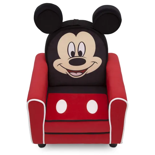 Vista 8 de Delta Children - Silla tapizada con personaje para niños, Mickey Mouse de Disney, madera Disney Mickey Mouse