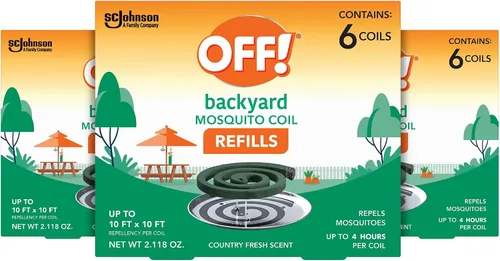 Vista 10 de OFF! Repuestos de bobina de mosquitos para patio y áreas exteriores de patio trasero repelen mosquitos, 6 unidades (paquete de 1)