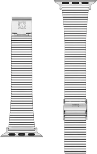 Vista 15 de Anne Klein Correa de acero inoxidable para Apple Watch, segura, ajustable, correa de repuesto para Apple Watch, se adapta a la mayoría de muñecas