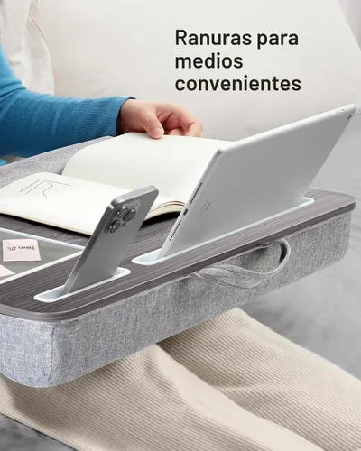 Vista 5 de HUANUO - Escritorio portátil. Se adapta a laptops de hasta 17 pulgadas, almohadilla de muñeca integrada, para laptop, MacBook, tablet; soporte