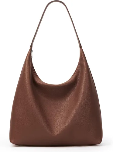 Vista 12 de KALIDI Bolso de Mano Casual de Cuero Vegano Bolso Hobo con Cremallera para Trabajo de Fin de Semana Bolso de Hombro para Viaje de Mujer