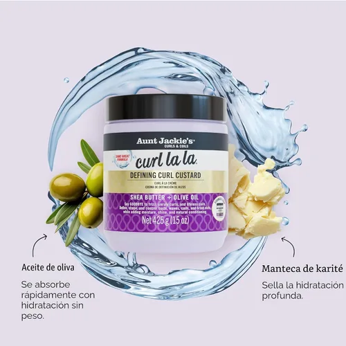 Vista 3 de Crema para definición de rizos Curl La La de Aunt Jackie, 15 oz